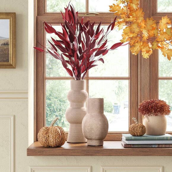 Threshold Large Ceramic Modern Malin Vase Earthenware Finish 15" Target 2022 NWT - Picture 2 of 8